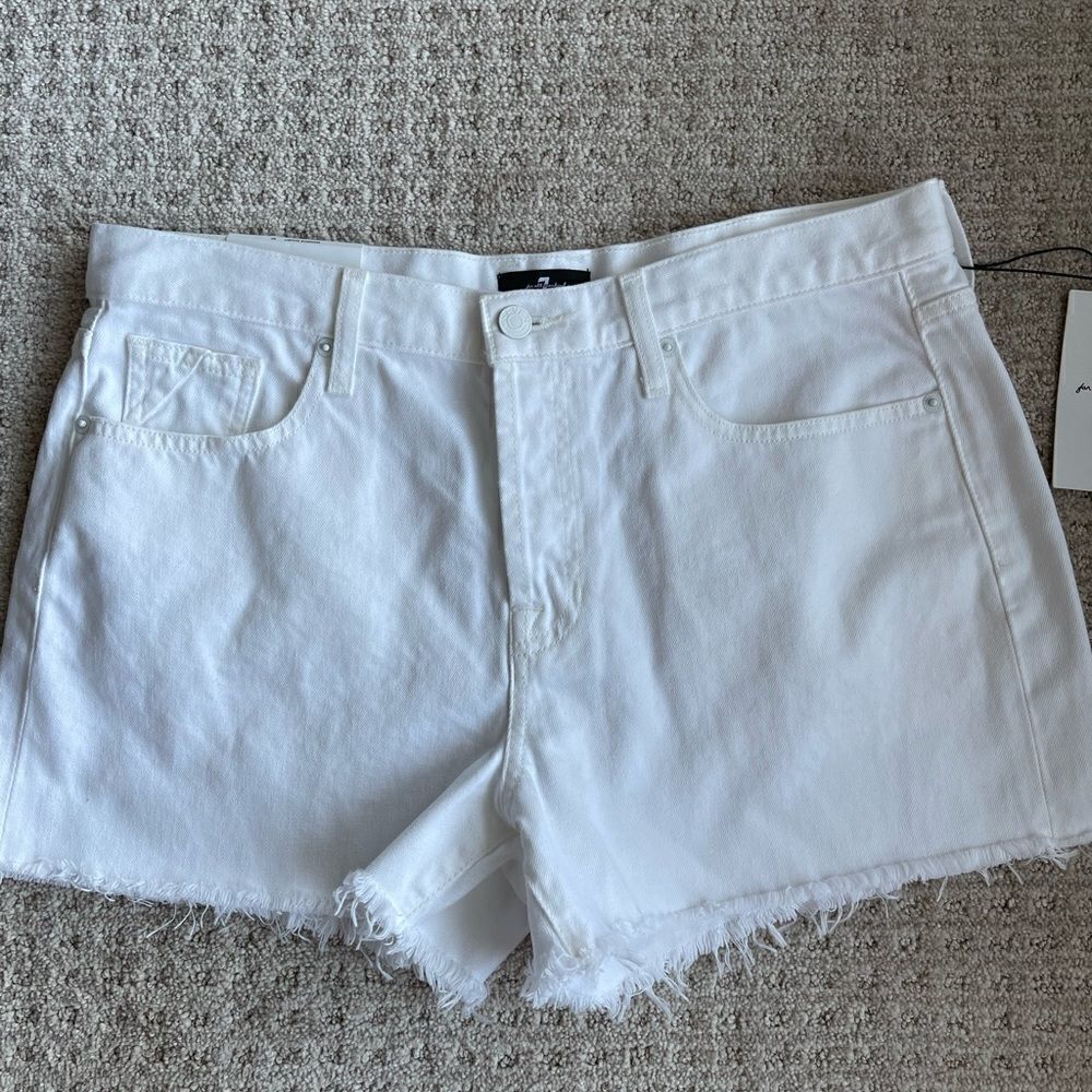 ❤️7 For All Mankind Monroe Frayed Hem Shorts NWT